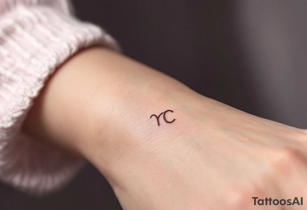 A symbol of rune of love carved with clean, sharp edges. The design in golden, and the background features a lavender. tattoo idea