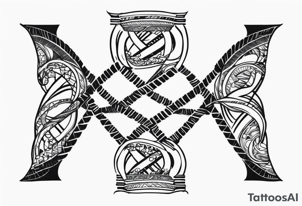 Dna strand tattoo idea