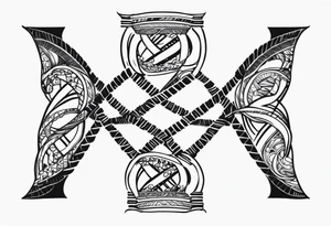 Dna strand tattoo idea