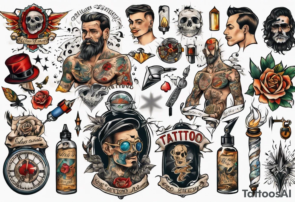 man getting tattoo tattoo idea