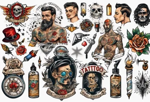 man getting tattoo tattoo idea