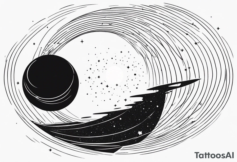 Black hole event horizon tattoo idea