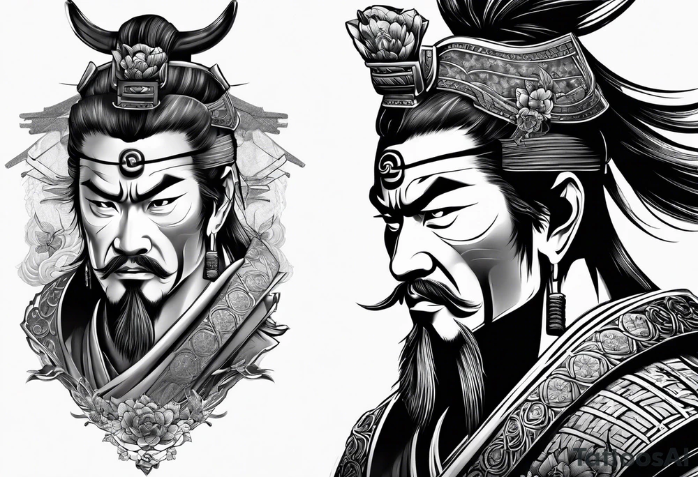Samurai warrior tattoo idea