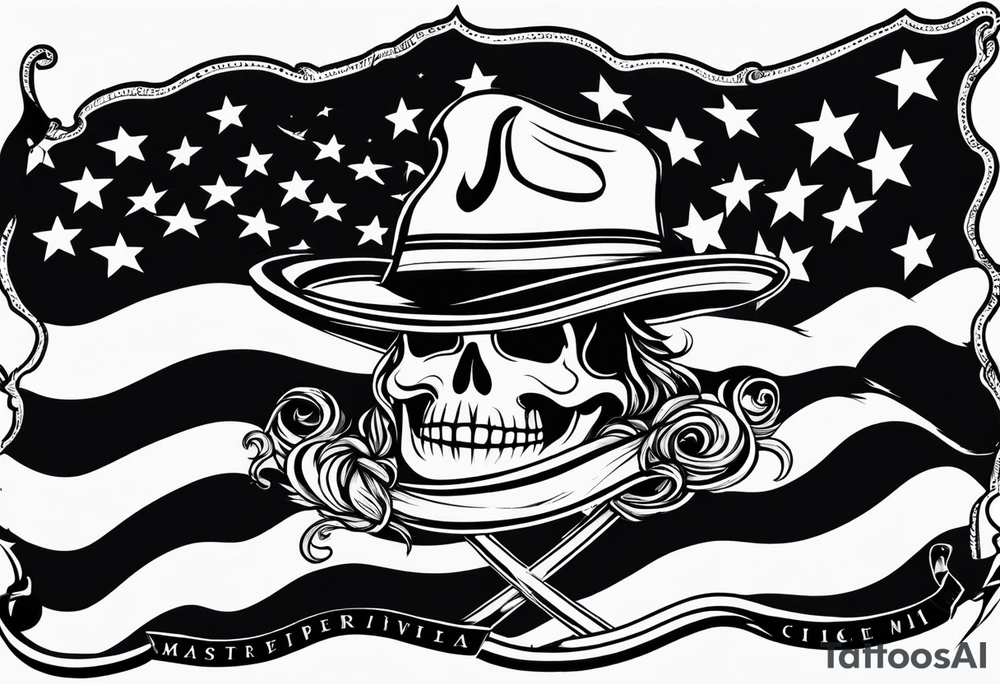 flag from the strawhats in once piece tattoo idea