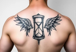 Knight and hourglass tattoo idea