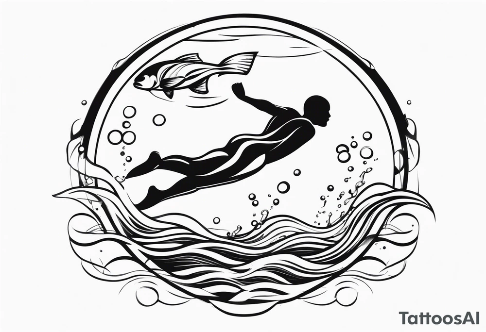 Swimmer 
Underwater tattoo idea