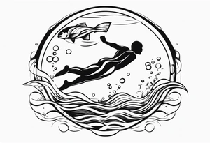 Swimmer 
Underwater tattoo idea