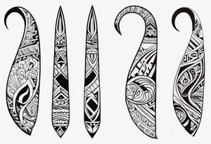 Polynesian maori hook tattoo tattoo idea