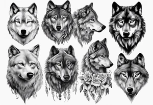 wolf photorealism tattoo idea