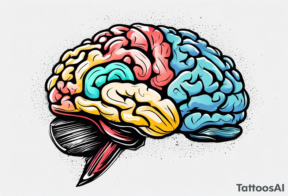 brain war against your personality self boicot tattoo idea brain war against your personality self boicot tattoo idea