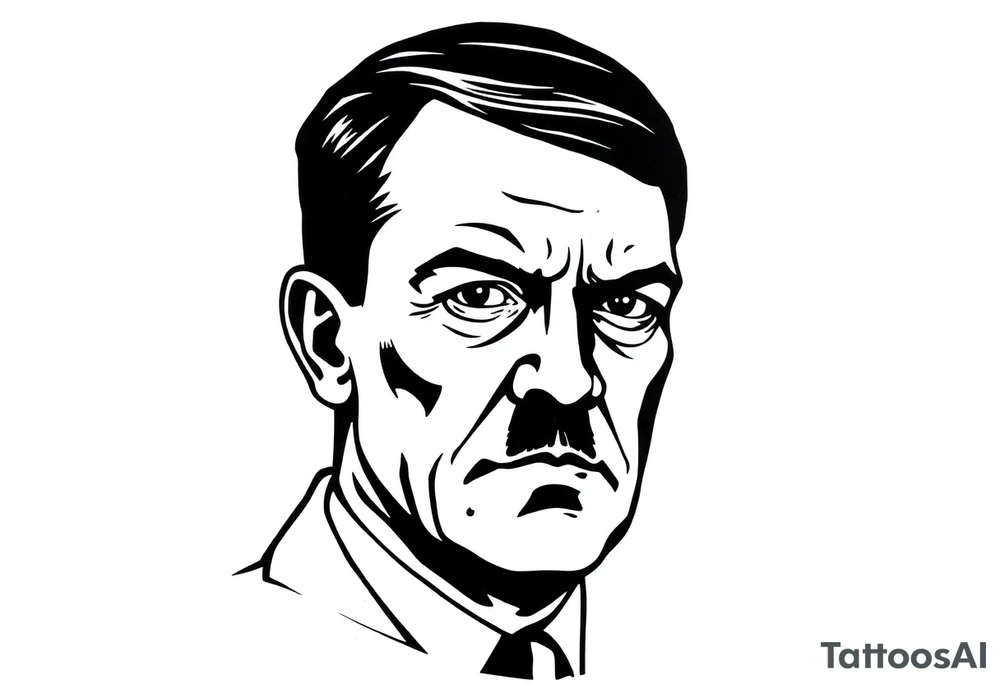 adolf hitler tattoo idea