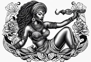 Mami wata african tattoo idea