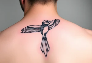 Sagittarius sign for both individuals as a couple names being Harley and Guy bird combined meaning Harley bird tattoo idea