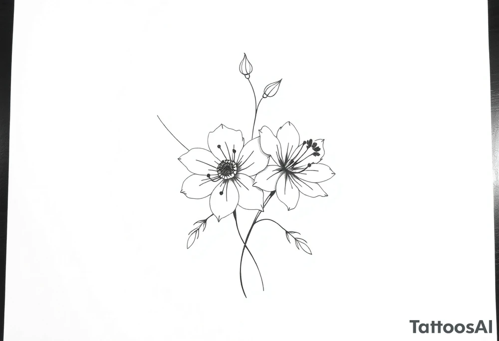 Flowers tattoo idea