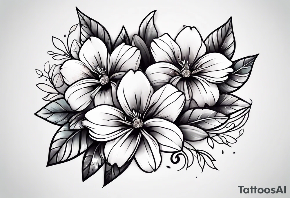 Flowers tattoo idea