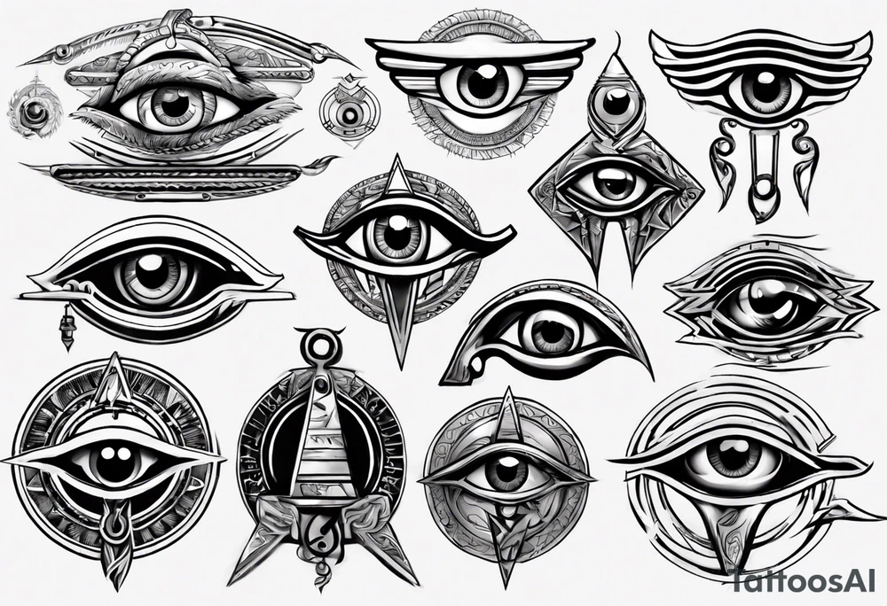 Eye of horus tattoo idea