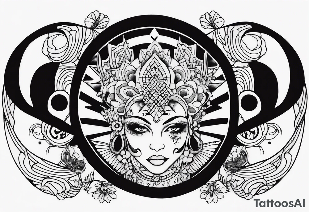 psychedelic, music tattoo idea