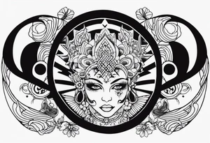 psychedelic, music tattoo idea