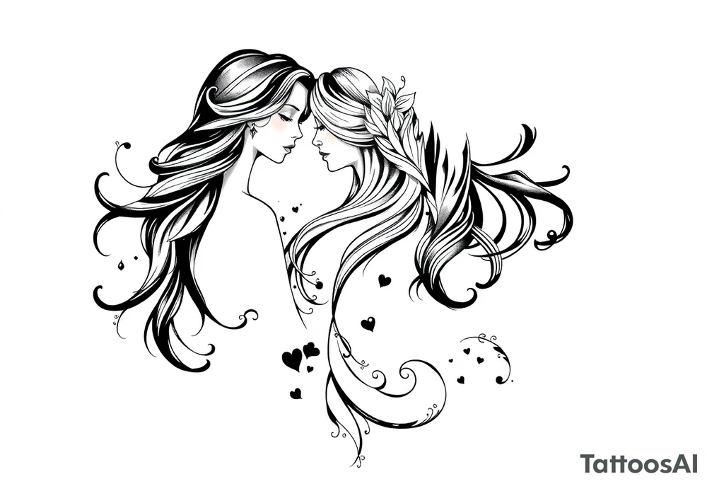 mother of 3 girls tattoo idea