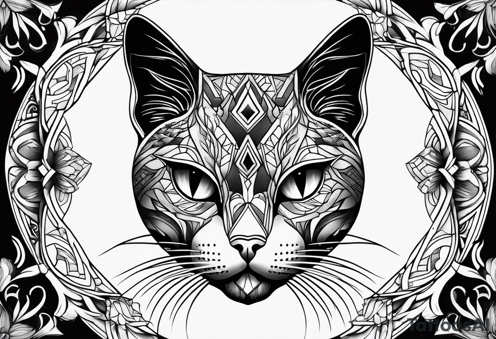 Black Cat tattoo idea