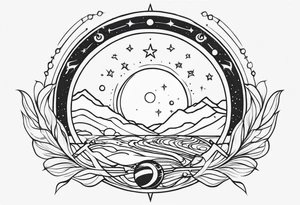 sagittarius sun rising with Jupiter and harmony open to change with purity and path to enlightenment 
tattoo] tattoo idea