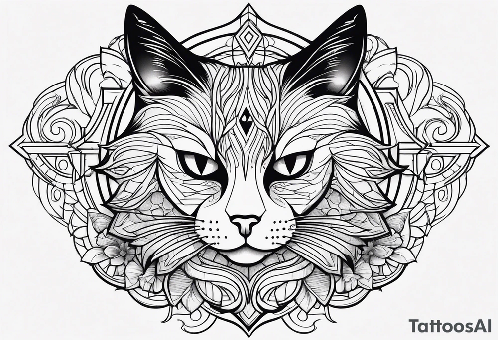 Black Cat tattoo idea
