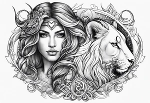 Pisces zodiac sign 
Aquarius zodiac sign 
Leo zodiac sign 
Combination 
Masculine tattoo idea