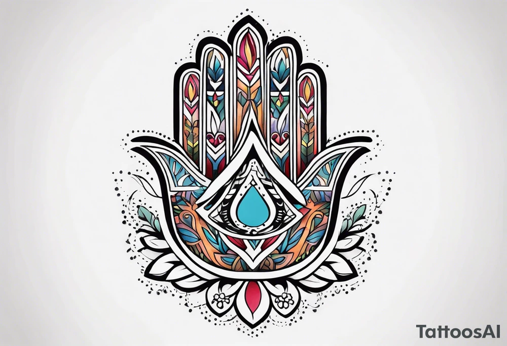 hamsa tattoo idea