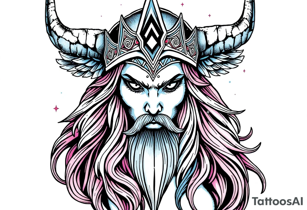Viking goddess sexy tattoo idea