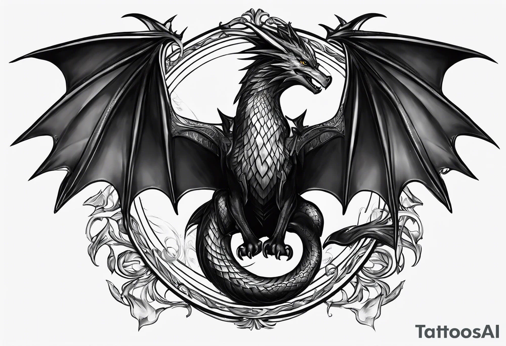 Want the words “that get back a mf” with a picture of Draco tattoo idea