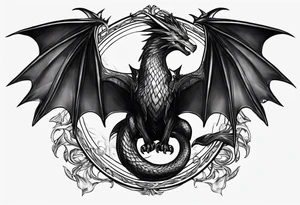 Want the words “that get back a mf” with a picture of Draco tattoo idea