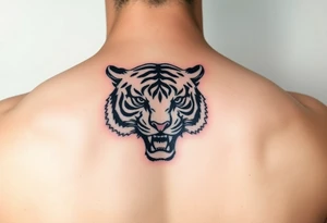 design tattoo with tiger stripe camouflage tattoo idea