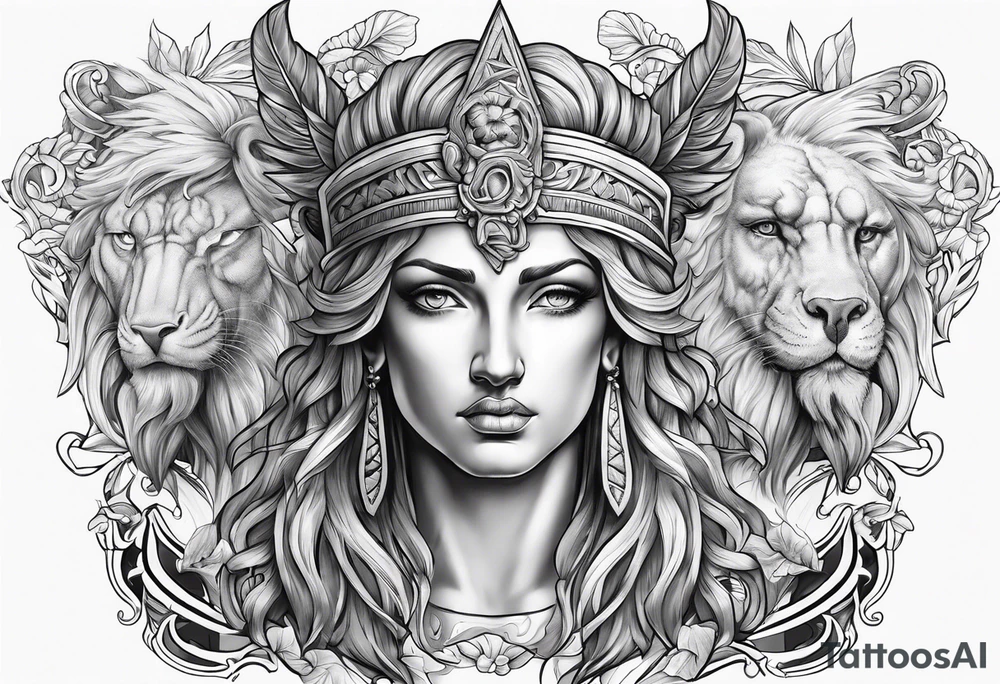 Greek mythology gods tattoo idea