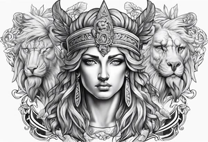 Greek mythology gods tattoo idea