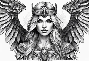 valkyrie wings tattoo idea