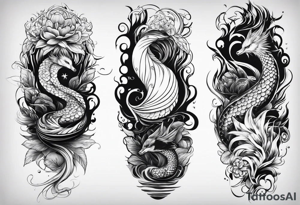 River water tattoo idea
