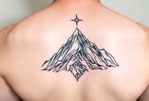 Moses is holding on the mountain the ten commandements tattoo idea