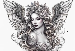 Angel tattoo tattoo idea