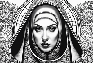 the nun tattoo idea