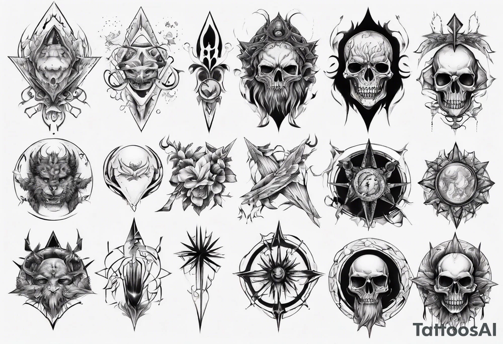Dark Fantasy tattoo idea