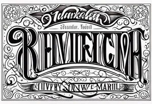 Last name Hooker tattoo idea