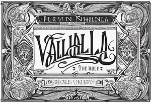 VALHALLA  poem lo there tattoo idea