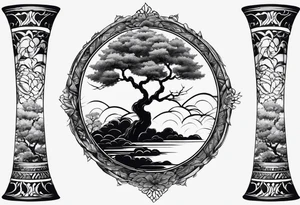 Trees stretching down my forearm tattoo idea