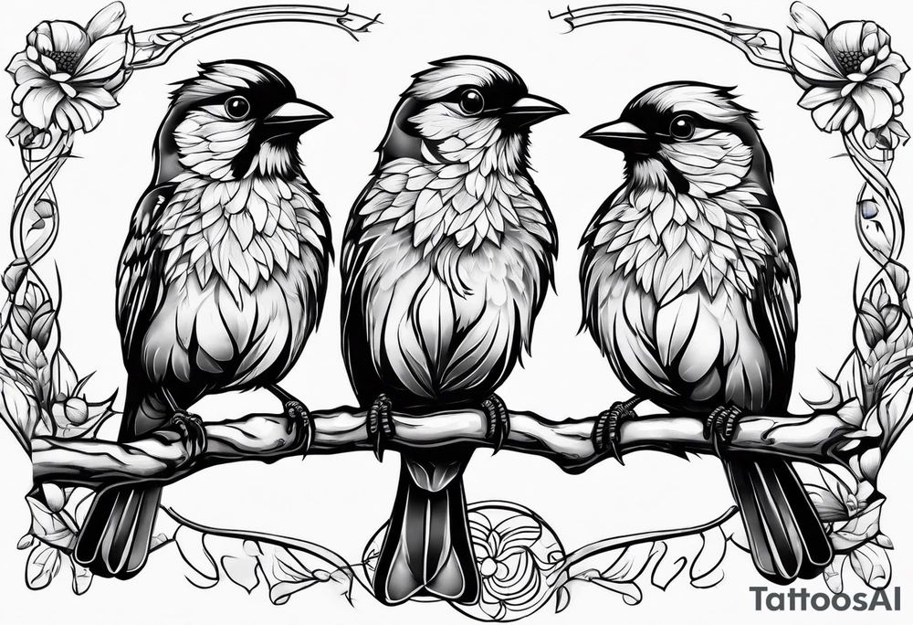 Three little birds tattoo idea