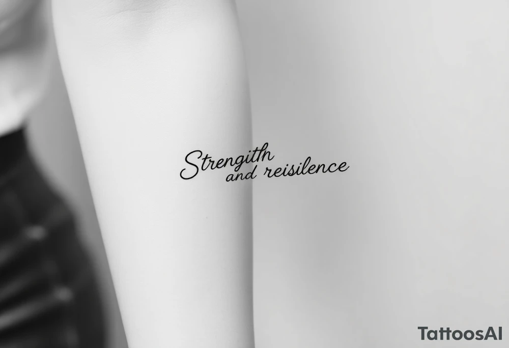 Strength and resilience tattoo idea