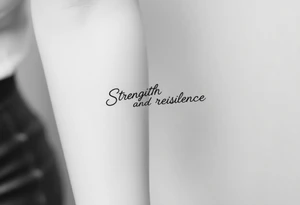 Strength and resilience tattoo idea