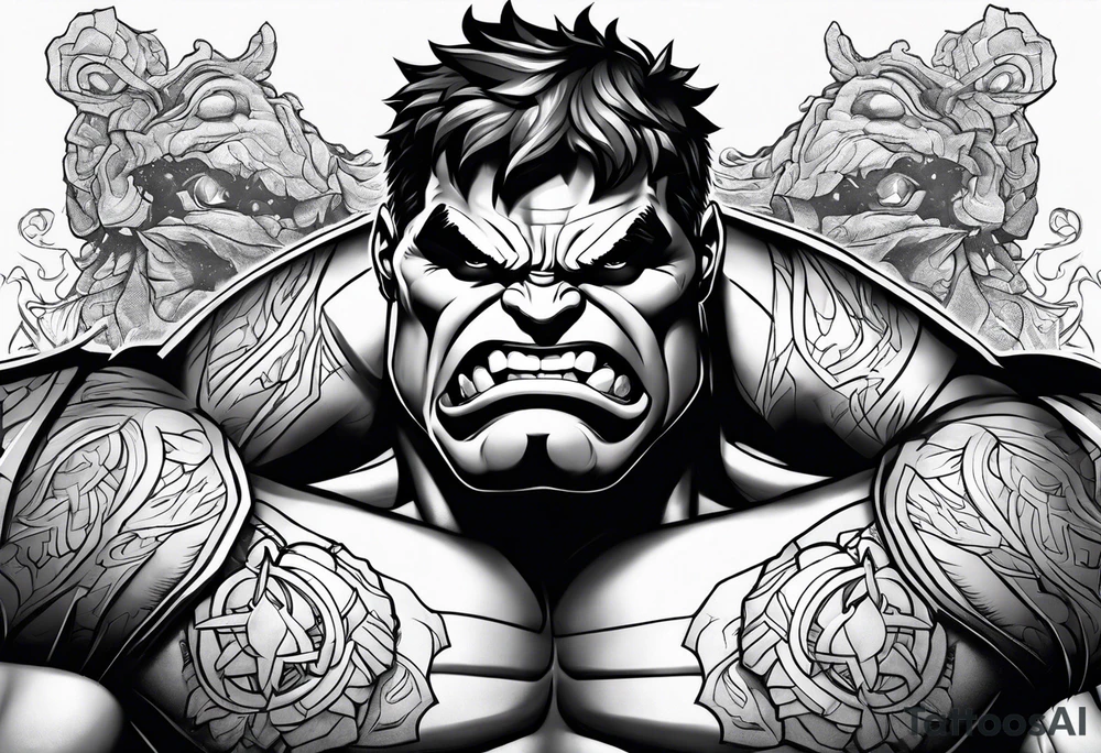 Hulk tattoo idea