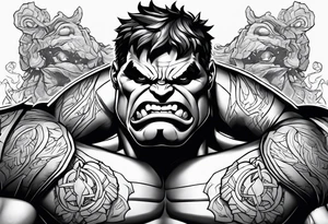 Hulk tattoo idea
