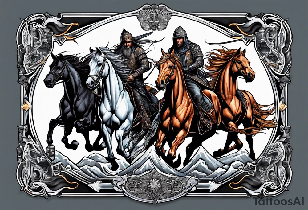 Four horsemen tattoo idea
