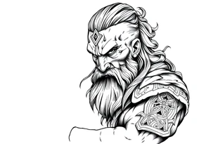 Celtic warrior tattoo idea